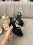 Women Elegant Open Toe Buckle Straps High Heels